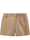 Tom Ford Lurex-detail High-waisted Shorts In Gold