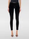 Tom Ford Form-fitting Black Velour Leggings In Black