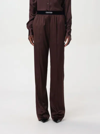 TOM FORD PANTS TOM FORD WOMAN COLOR BROWN,F76929032