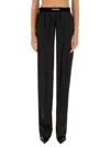 Tom Ford Black Straight Cut Trousers In Black