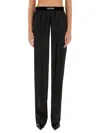 Tom Ford Black Straight Cut Trousers In Black