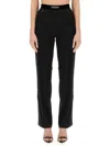 Tom Ford Black Straight Cut Trousers In Black