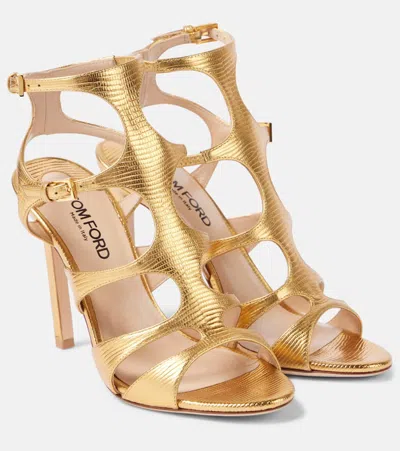 Tom Ford Sandalen Paradis Aus Leder In Gold