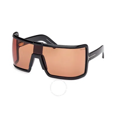 Tom Ford Parker W Ft1118 01e Shield Sunglasses In Orange