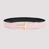 Tom Ford Pastel Pink Signature Buckle Belt In Light Pink