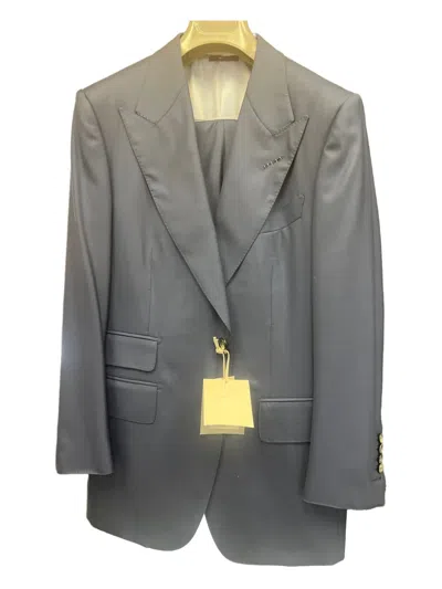 Tom Ford Patch Pocket Wool Suit In Gray
