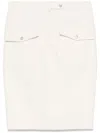 Tom Ford Patch-pockets Midi Skirt In White