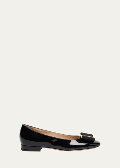 TOM FORD PATENT BOW BALLERINA FLATS