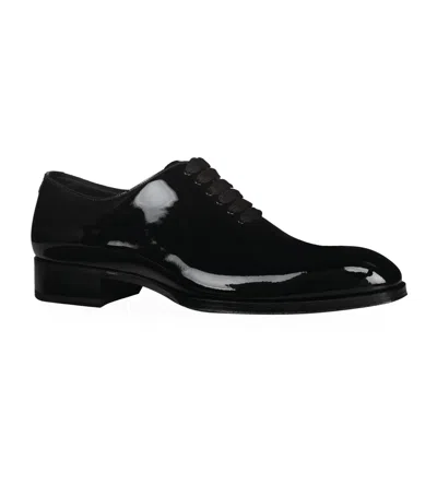 Tom Ford Patent Eve Oxford Brogues In Black