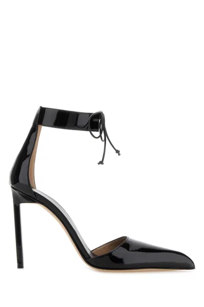 Tom Ford Patent Leather Ankle-strap Heel In Black