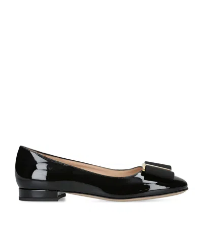 Tom Ford 10mm Patent Leather Ballerina Flats In Black