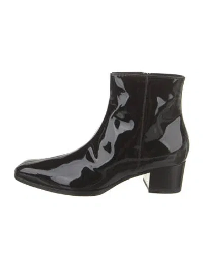 Pre-owned Tom Ford Patent Leather Boots In Black