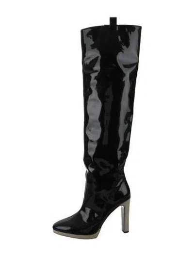 Pre-owned Tom Ford Patent Leather Boots In Black