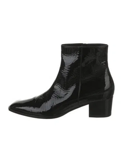 Pre-owned Tom Ford Patent Leather Boots In Black