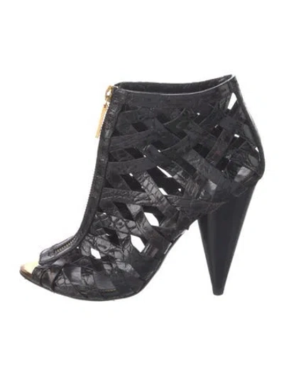 Pre-owned Tom Ford Patent Leather Boots In Multi