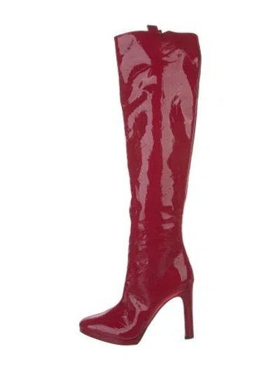 Pre-owned Tom Ford Patent Leather Boots In Pink