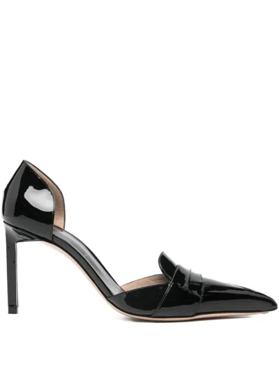 Tom Ford Leather Heeled Pumps In Black