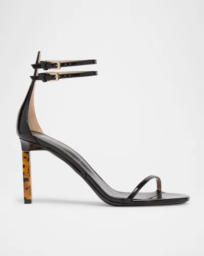 Tom Ford Patent Leather Double Ankle Strap Sandals In Multi