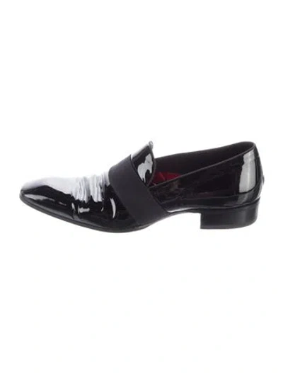 Pre-owned Tom Ford Patent Leather Dress Loafers In Black