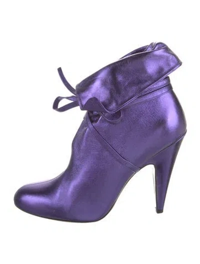 Pre-owned Tom Ford Patent Leather Lace-up Boots