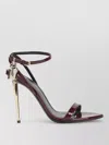 Tom Ford Red Ankle-strap Heels In Brown