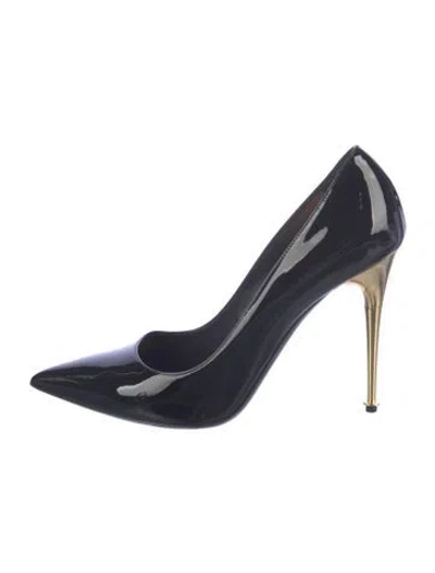 Pre-owned Tom Ford Patent Leather Pumps In Blue