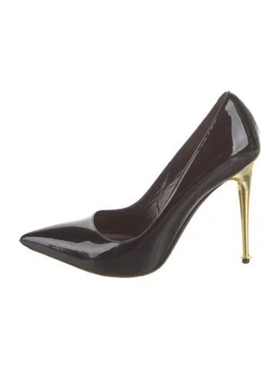 Pre-owned Tom Ford Patent Leather Pumps In Brown