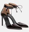 Tom Ford 105mm Patent-finish Leather Pumps In Burgundy