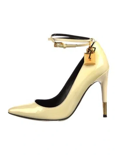 Pre-owned Tom Ford Patent Leather Pumps In Neutral