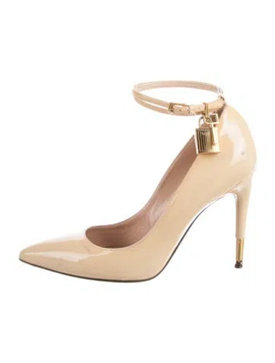 Pre-owned Tom Ford Patent Leather Pumps In Neutrals