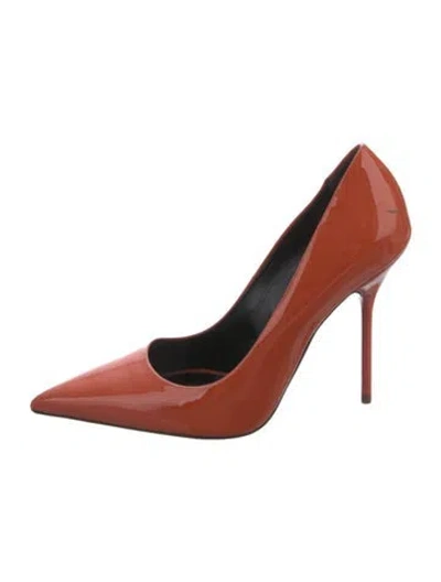 Pre-owned Tom Ford Patent Leather Pumps In Orange