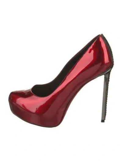 Pre-owned Tom Ford Patent Leather Pumps In Red
