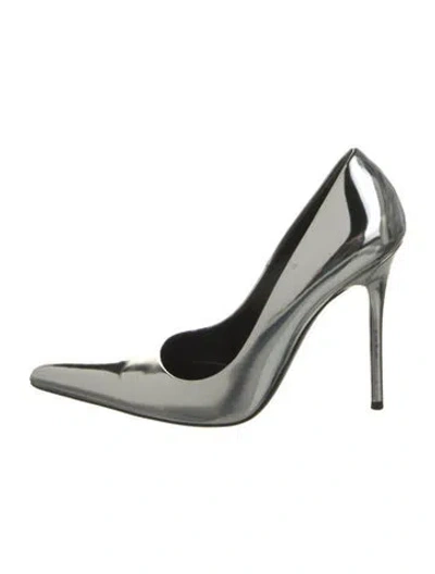 Pre-owned Tom Ford Patent Leather Pumps In Silver