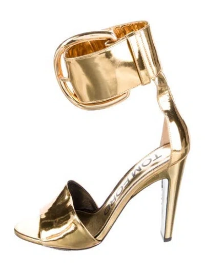 Pre-owned Tom Ford Patent Leather Sandals