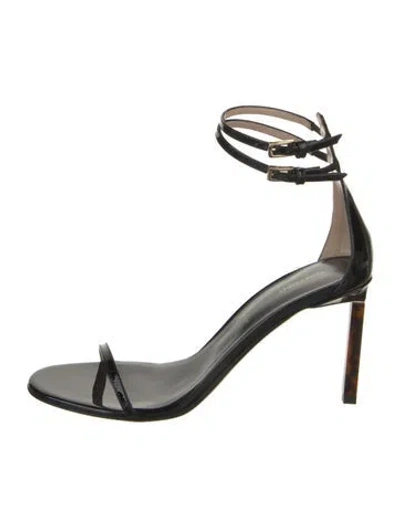 Pre-owned Tom Ford Patent Leather Sandals In Black