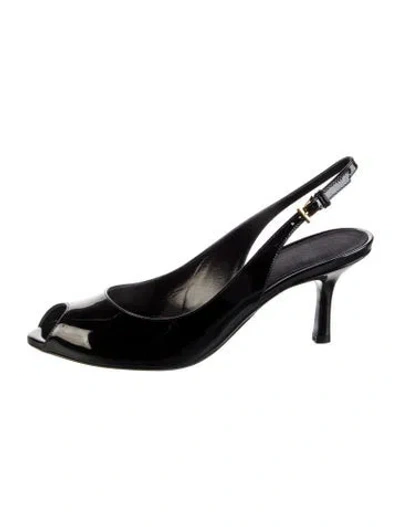Pre-owned Tom Ford Patent Leather Slingback Pumps In Black