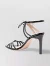 Tom Ford Black Patent Leather Angelica Heeled Sandals In Grey