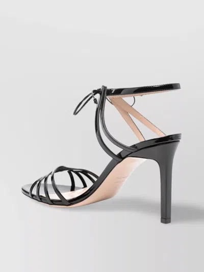 TOM FORD PATENT LEATHER STRAPPY OPEN TOE SANDALS