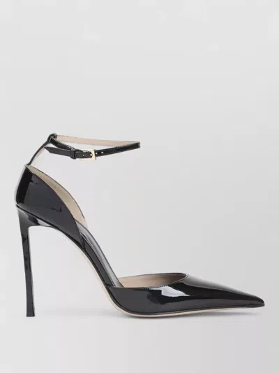 Tom Ford Patent Pumps Pointed Toe Thin Heel Leather In Black