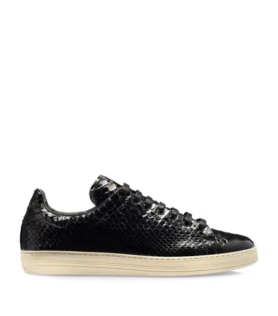 Tom Ford Patent Python Warwick Sneakers