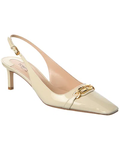 Tom Ford Patent Slingback Pump In White