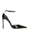 Tom Ford Patent Vertigo Heeled Sandals 105 In Black