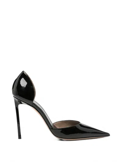 Tom Ford Solid Color Leather Pumps In Black