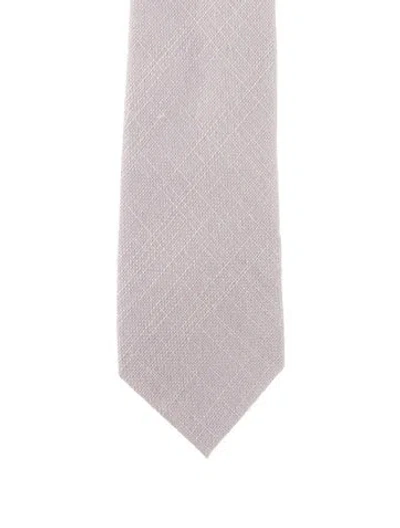 Pre-owned Tom Ford Pattern Print Tie In Purple