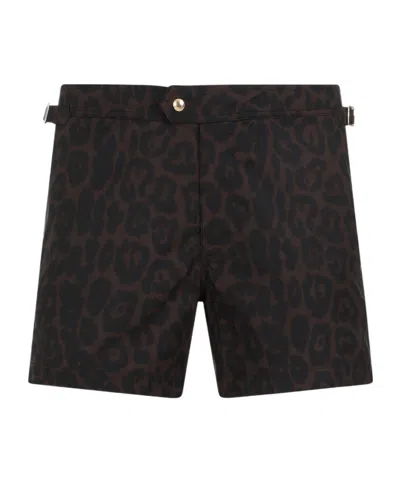 Tom Ford Pattern Shorts In Black