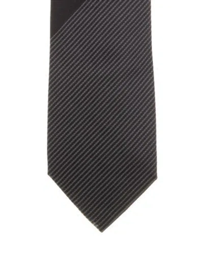 Pre-owned Tom Ford Pattern Silk Tie In Black