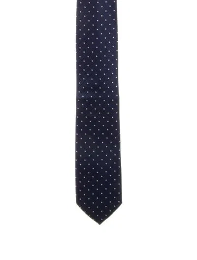 Pre-owned Tom Ford Pattern Silk Tie In Blue