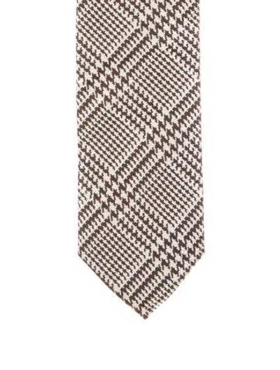 Pre-owned Tom Ford Pattern Silk Tie In Neutral