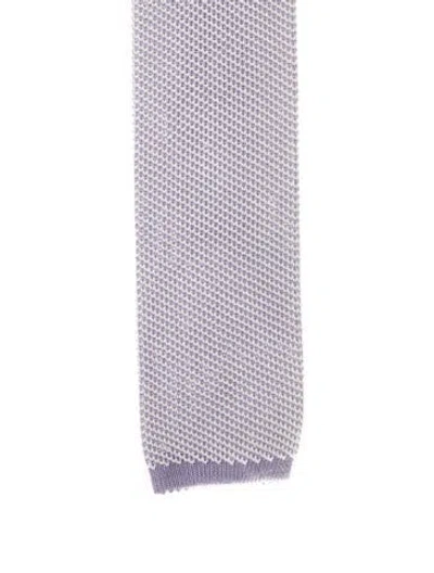Pre-owned Tom Ford Pattern Silk Tie In Purple