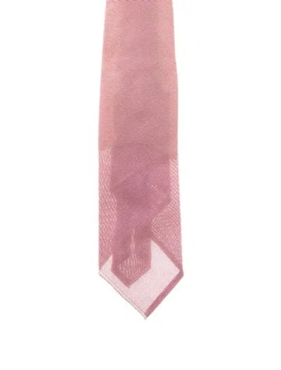 Pre-owned Tom Ford Pattern Silk Tie In Red